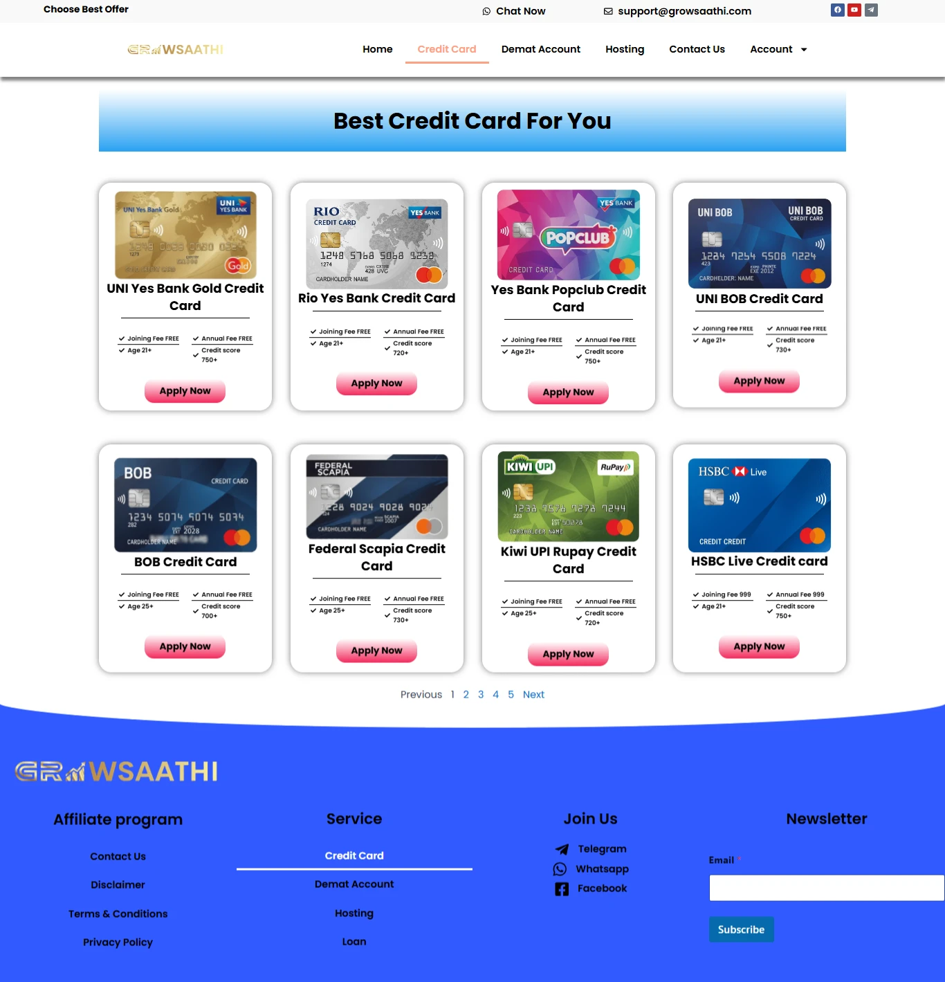 Growsaathi -Credit Card